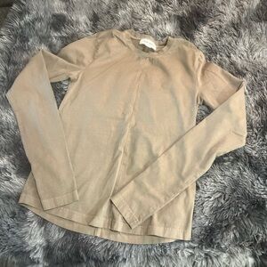 & Other Stories Beige Long Sleeve Tee